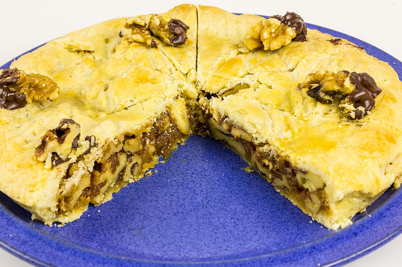Photographie illustrative pour Gâteau aux noix de l’Engadine